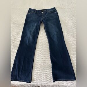 White House Black Market Dark Indigo Boot Cut Jeans Sz 10S